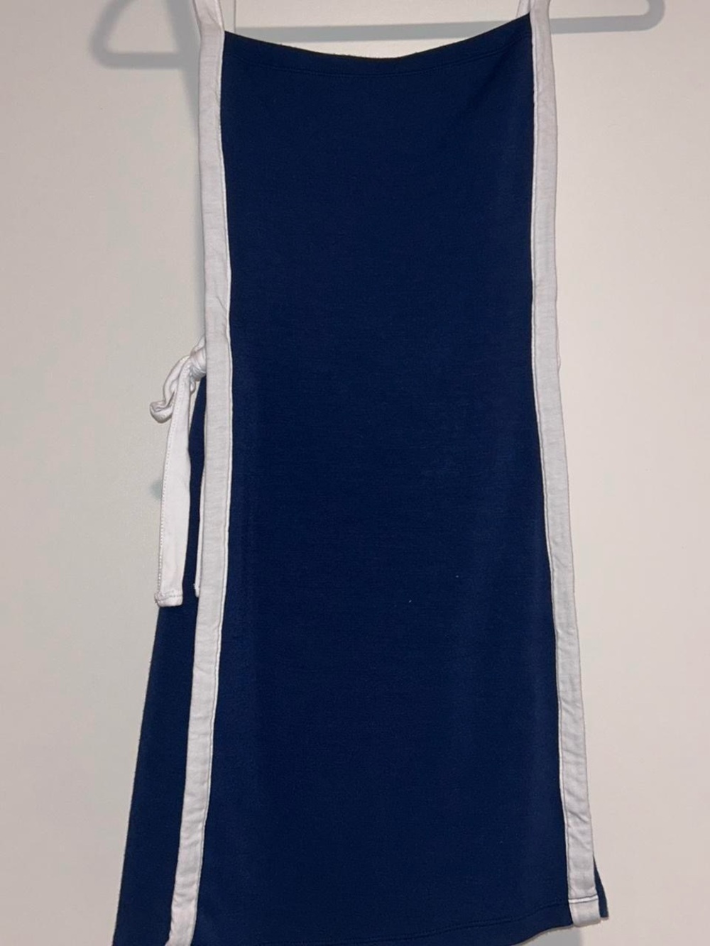 Anthropologie Navy Blue Mini Dress with White Trim
